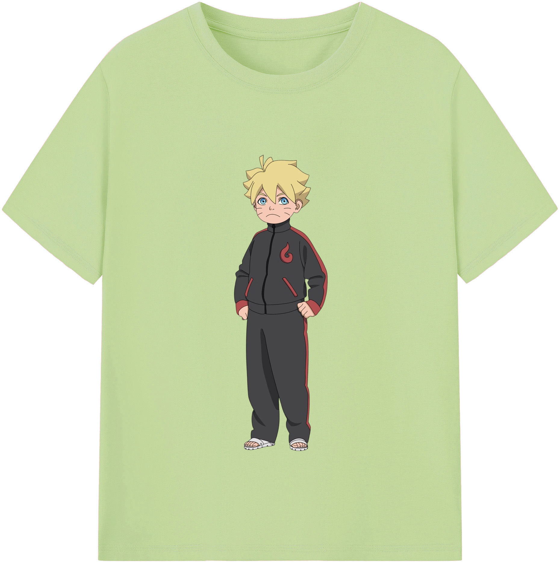 （画像用） NARUTO -ナルト- うずまき ボルト Uzumaki Boruto 綿100％半袖Tシャツ（フロントプリント）
